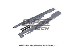 BMW 4 Series M440i 430i G22 G23 2020-ON with Aftermarket Parts - M4 Conversion Upgrade Style Side Skirts PP Polypropylene from DuPont Tech