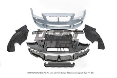 BMW 6 Series 650i 640i 640d F06 F12 F13 (Both Fits Pre-LCI & LCI) 2011 2012 2013 2014 2015 2016 2017 2018 with Aftermarket Parts - M6 Conversion Upgrade Style Front Bumper PP Polypropylene from DuPont Tech