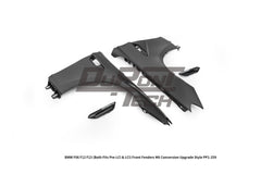 BMW 6 Series 650i 640i 640d F06 F12 F13 (Both Fits Pre-LCI & LCI) 2011 2012 2013 2014 2015 2016 2017 2018 &  M6 F06 2013 2014 2015 2016 2017 2018 2019 with Aftermarket Parts - M6 Conversion Upgrade Style Front Fenders Metal from DuPont Tech