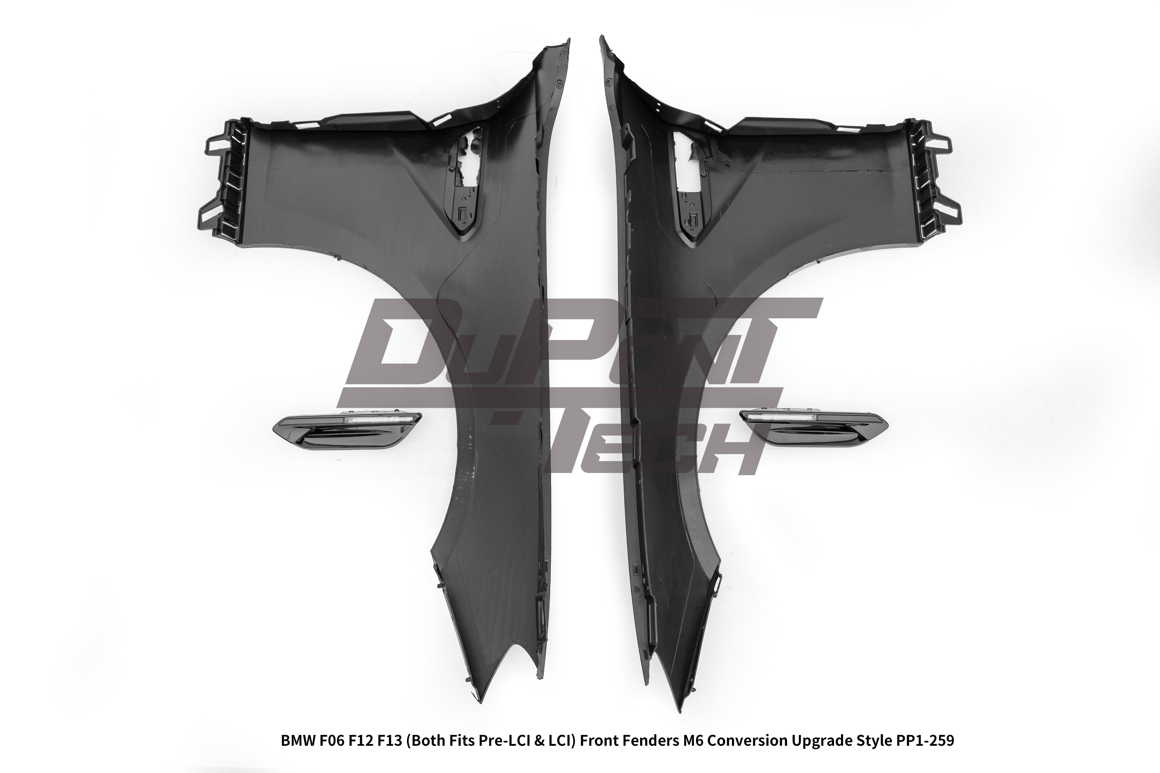 BMW 6 Series 650i 640i 640d F06 F12 F13 (Both Fits Pre-LCI & LCI) 2011 2012 2013 2014 2015 2016 2017 2018 &  M6 F06 2013 2014 2015 2016 2017 2018 2019 with Aftermarket Parts - M6 Conversion Upgrade Style Front Fenders Metal from DuPont Tech