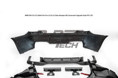 BMW 6 Series 650i 640i 640d F06 F12 F13 (Both Fits Pre-LCI & LCI) 2011 2012 2013 2014 2015 2016 2017 2018 with Aftermarket Parts - M6 Conversion Upgrade Style Rear Bumper PP Polypropylene from DuPont Tech