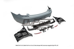 BMW 6 Series 650i 640i 640d F06 F12 F13 (Both Fits Pre-LCI & LCI) 2011 2012 2013 2014 2015 2016 2017 2018 with Aftermarket Parts - M6 Conversion Upgrade Style Rear Bumper PP Polypropylene from DuPont Tech