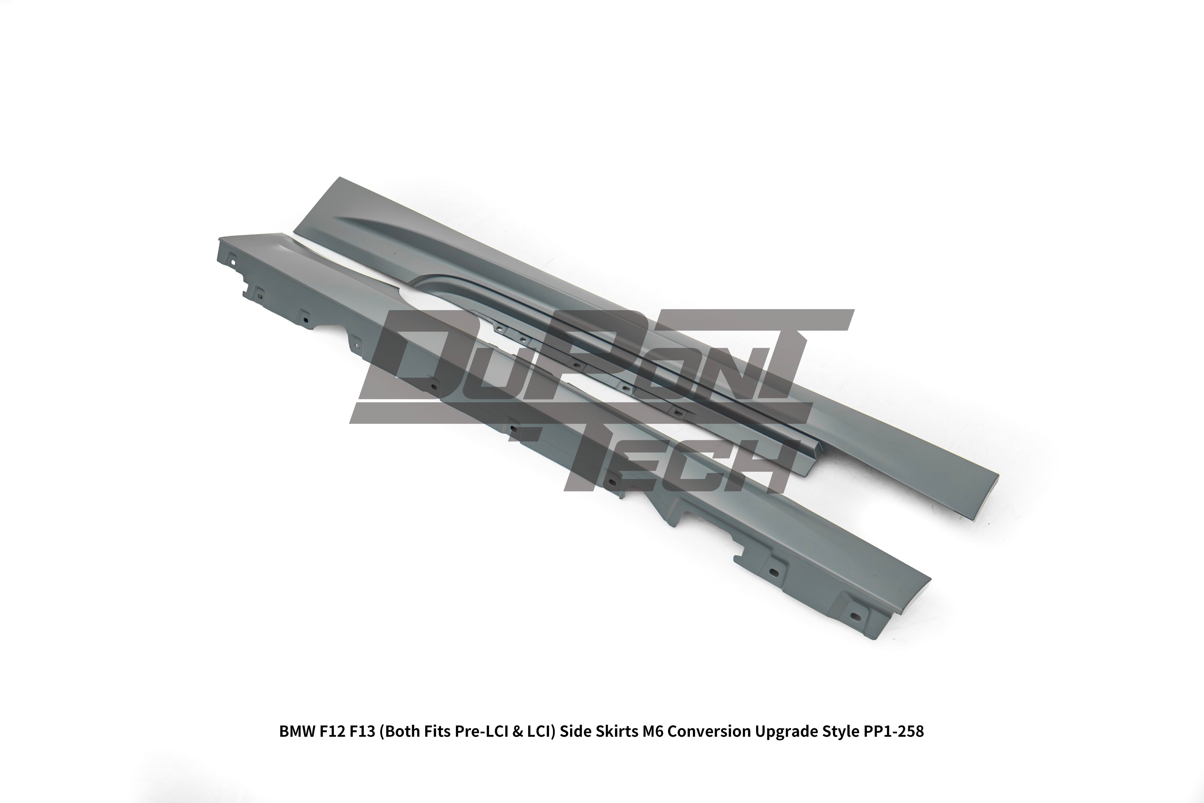 BMW 6 Series 650i 640i 640d F12 F13 (Both Fits Pre-LCI & LCI) 2011 2012 2013 2014 2015 2016 2017 2018 with Aftermarket Parts - M6 Conversion Upgrade Style Side Skirts PP Polypropylene from DuPont Tech