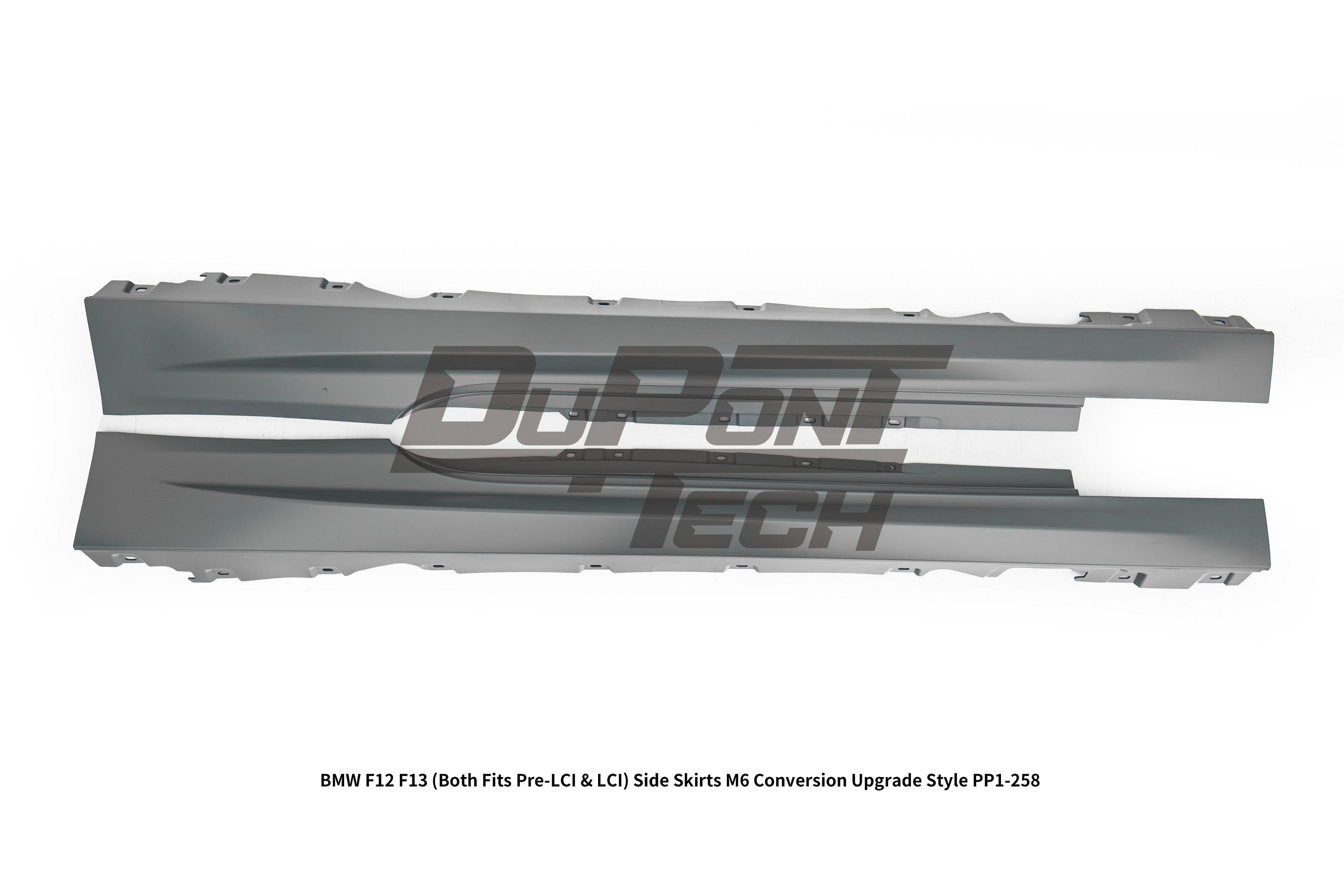 BMW 6 Series 650i 640i 640d F12 F13 (Both Fits Pre-LCI & LCI) 2011 2012 2013 2014 2015 2016 2017 2018 with Aftermarket Parts - M6 Conversion Upgrade Style Side Skirts PP Polypropylene from DuPont Tech