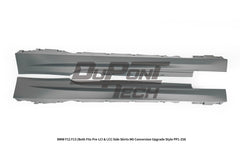 BMW 6 Series 650i 640i 640d F12 F13 (Both Fits Pre-LCI & LCI) 2011 2012 2013 2014 2015 2016 2017 2018 with Aftermarket Parts - M6 Conversion Upgrade Style Side Skirts PP Polypropylene from DuPont Tech