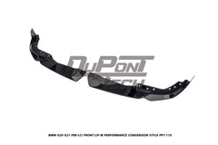 BMW 3 Series M340i 330i (With M-Package Bumper, does not fit base model) G20 G21 Pre-LCI 2019 2020 2021 2022 with Aftermarket Parts - M Performance Conversion Style Front Lip ABS from DuPont Tech