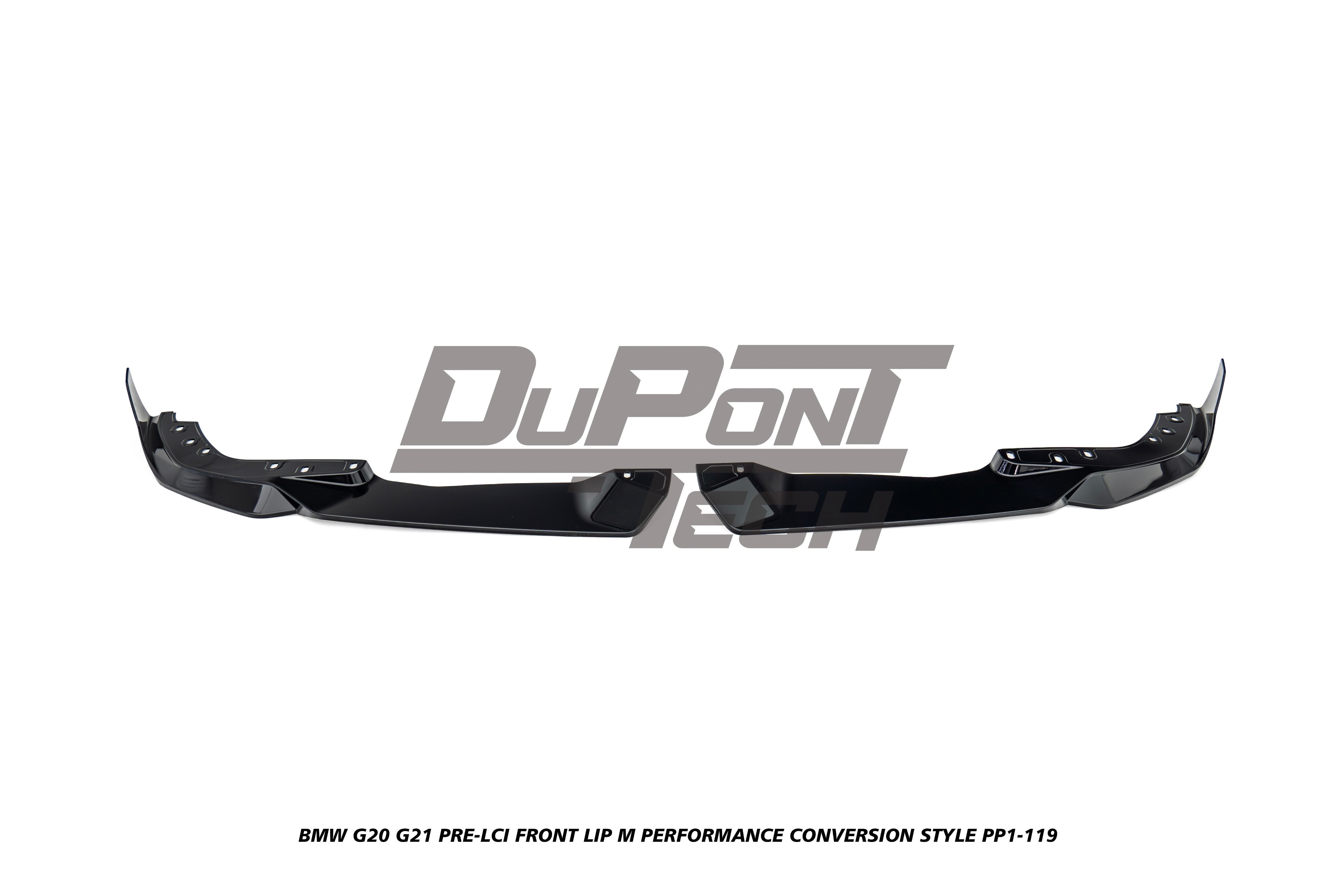 BMW 3 Series M340i 330i (With M-Package Bumper, does not fit base model) G20 G21 Pre-LCI 2019 2020 2021 2022 with Aftermarket Parts - M Performance Conversion Style Front Lip ABS from DuPont Tech