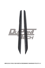 BMW 3 Series M340i 330i (with M-package rocker panel) G20 G21 Pre-LCI 2019 2020 2021 2022 with Aftermarket Parts - M Performance Conversion Style Side Skirts ABS from DuPont Tech