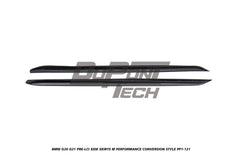 BMW 3 Series M340i 330i (with M-package rocker panel) G20 G21 Pre-LCI 2019 2020 2021 2022 with Aftermarket Parts - M Performance Conversion Style Side Skirts ABS from DuPont Tech