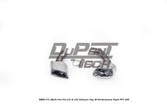 BMW X5 xDrive50i eDrive F15 (Both Fits Pre-LCI &  LCI) 2014 2015 2016 2017 2018 with Aftermarket Parts - M Performance Style Exhaust Tips Stainless Steel from DuPont Tech