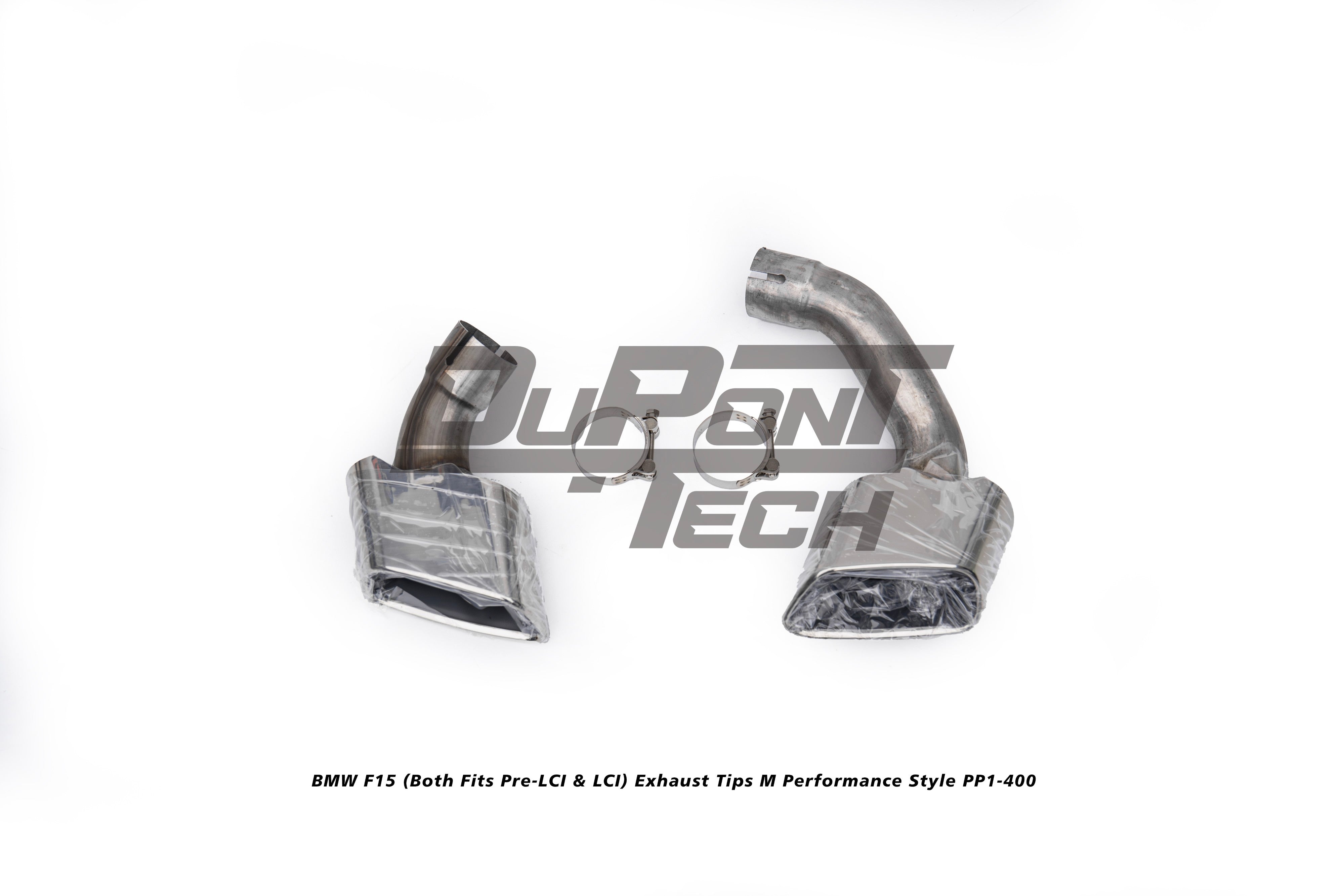 BMW X5 xDrive50i eDrive F15 (Both Fits Pre-LCI &  LCI) 2014 2015 2016 2017 2018 with Aftermarket Parts - M Performance Style Exhaust Tips Stainless Steel from DuPont Tech