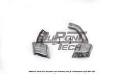 BMW X5 xDrive50i eDrive F15 (Both Fits Pre-LCI &  LCI) 2014 2015 2016 2017 2018 with Aftermarket Parts - M Performance Style Exhaust Tips Stainless Steel from DuPont Tech