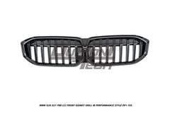 BMW 3 Series M340i 330i 320i G20 G21 Pre-LCI 2019 2020 2021 2022 with Aftermarket Parts - M Performance Style Front Kidney Grill ABS from DuPont Tech