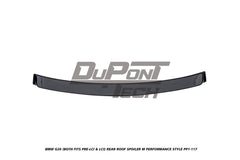 BMW 3 Series M340i 330i (Fits Both Pre-LCI &  LCI) G20 2019-ON with Aftermarket Parts - M Performance Style Rear Roof Spoiler ABS from DuPont Tech