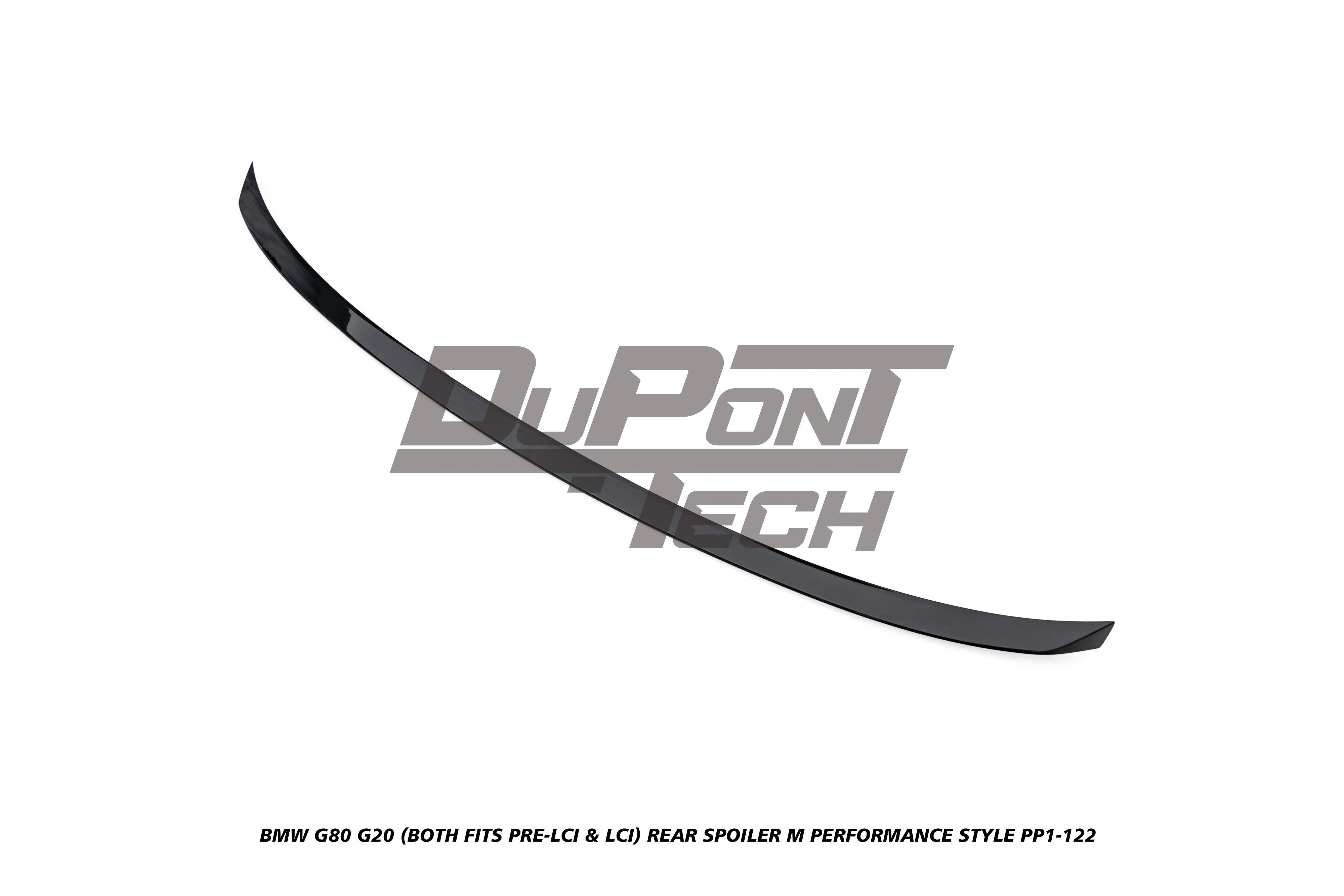 BMW M3 G80 2021-ON &  3 Series M340i 330i (Fits Both Pre-LCI &  LCI) G20 2019-ON with Aftermarket Parts - M Performance Style Rear Spoiler ABS from DuPont Tech
