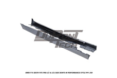 BMW 5 Series M550d 550i 535i 535d 530i 530d 528i 520i 525d 520d 518d F10 (Both Fits Pre-LCI & LCI) 2010 2011 2012 2013 2014 2015 2016 2017 with Aftermarket Parts - M Performance Style Side Skirts PP Polypropylene from DuPont Tech