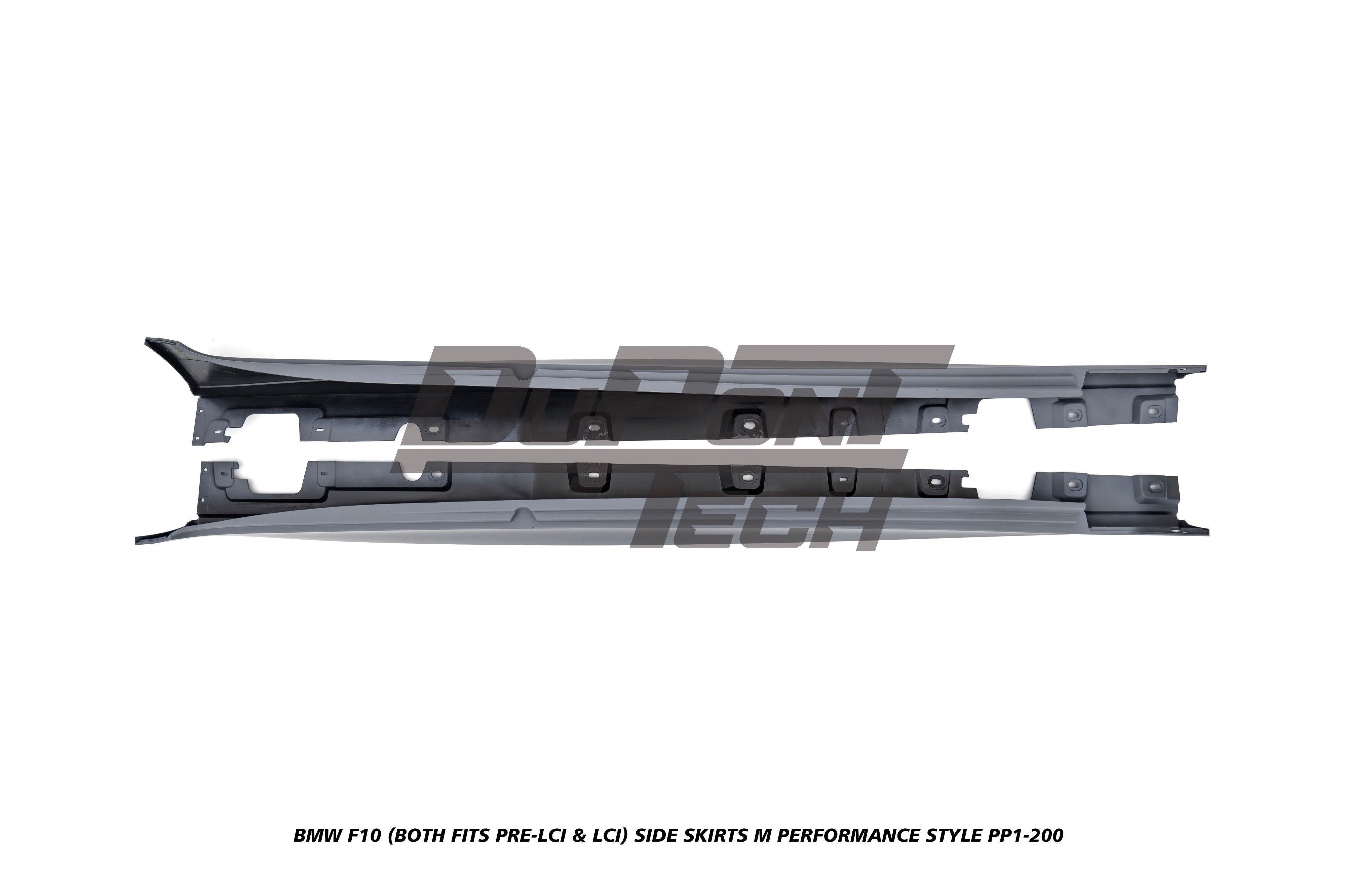 BMW 5 Series M550d 550i 535i 535d 530i 530d 528i 520i 525d 520d 518d F10 (Both Fits Pre-LCI & LCI) 2010 2011 2012 2013 2014 2015 2016 2017 with Aftermarket Parts - M Performance Style Side Skirts PP Polypropylene from DuPont Tech