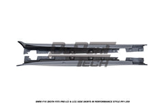 BMW 5 Series M550d 550i 535i 535d 530i 530d 528i 520i 525d 520d 518d F10 (Both Fits Pre-LCI & LCI) 2010 2011 2012 2013 2014 2015 2016 2017 with Aftermarket Parts - M Performance Style Side Skirts PP Polypropylene from DuPont Tech