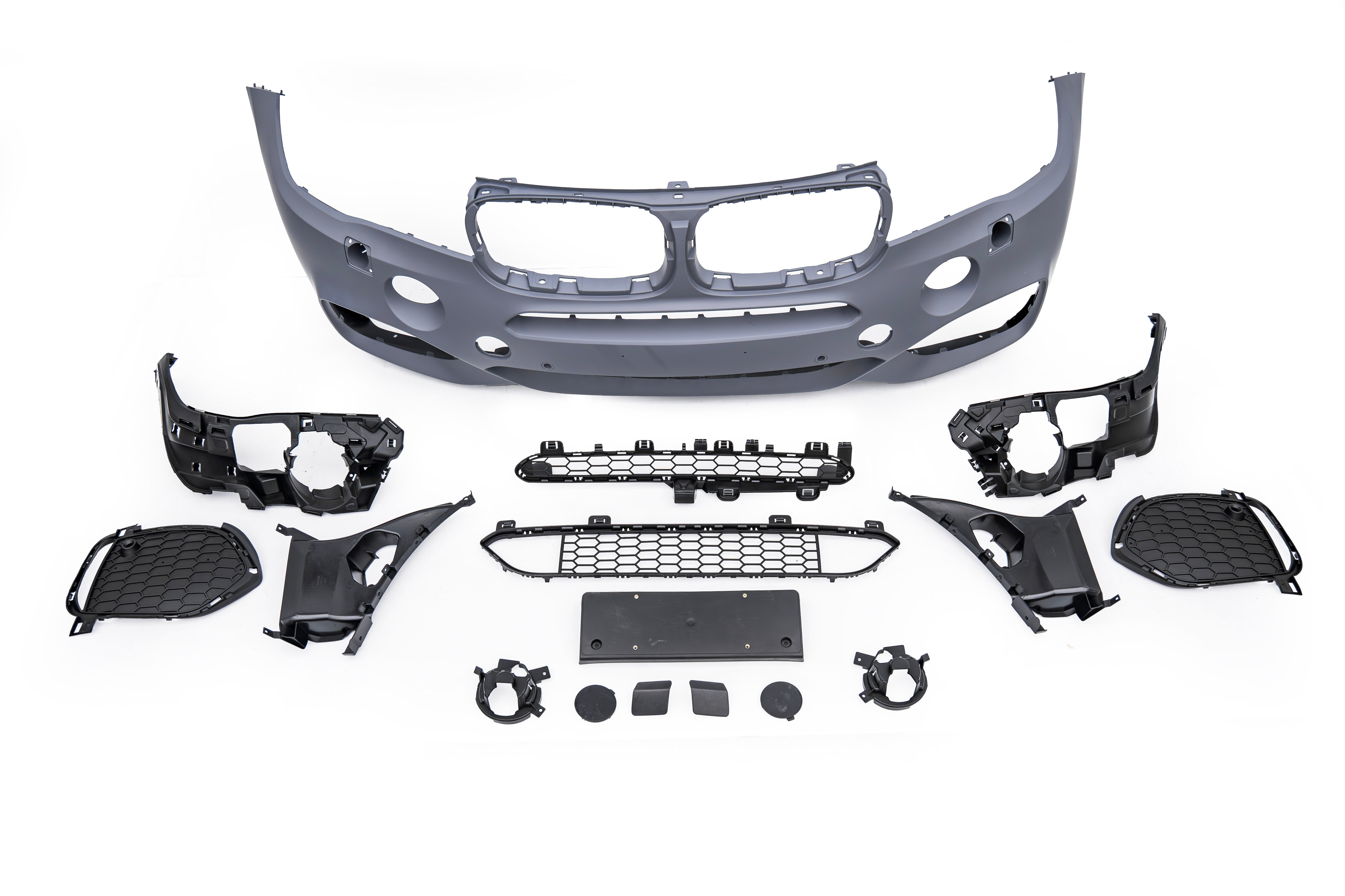 BMW X5 xDrive50i eDrive F15 (Both Fits Pre-LCI & LCI) 2014 2015 2016 2017 2018 with Aftermarket Parts - M Sport Performance Conversion Style Front Bumper PP Polypropylene from DuPont Tech