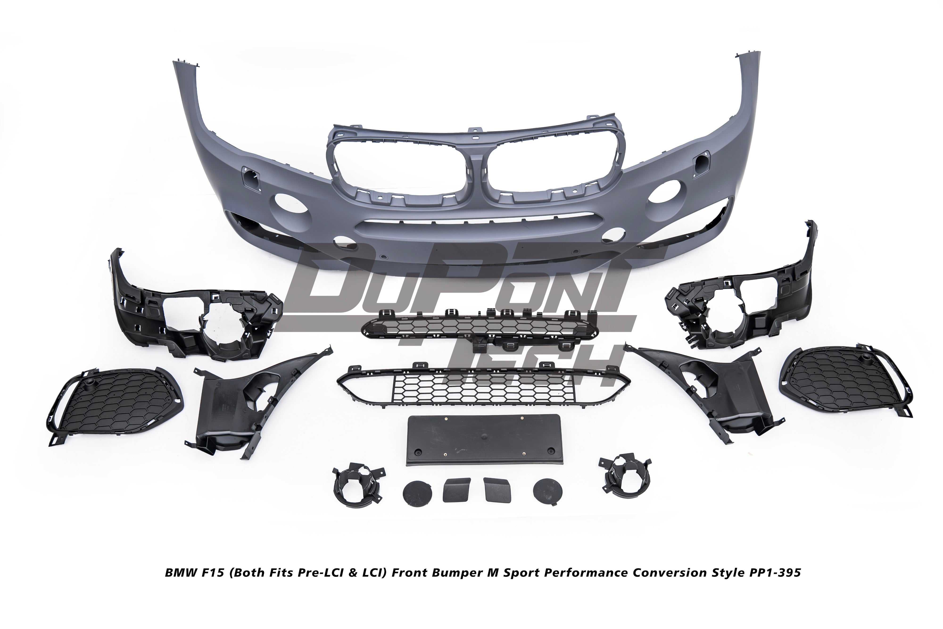 BMW X5 xDrive50i eDrive F15 (Both Fits Pre-LCI & LCI) 2014 2015 2016 2017 2018 with Aftermarket Parts - M Sport Performance Conversion Style Front Bumper PP Polypropylene from DuPont Tech