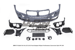 BMW X5 xDrive50i eDrive F15 (Both Fits Pre-LCI & LCI) 2014 2015 2016 2017 2018 with Aftermarket Parts - M Sport Performance Conversion Style Front Bumper PP Polypropylene from DuPont Tech