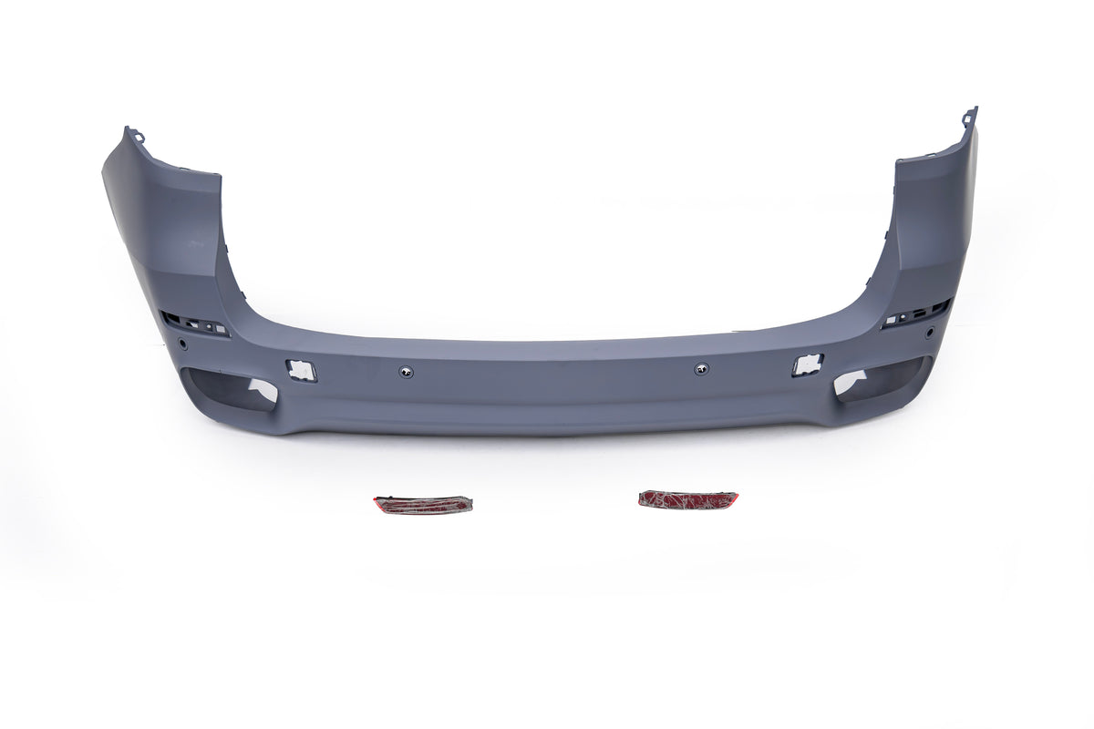 BMW X5 xDrive50i eDrive F15 (Both Fits Pre-LCI & LCI) 2014 2015 2016 2017 2018 with Aftermarket Parts - M Sport Performance Conversion Style Rear Bumper PP Polypropylene from DuPont Tech