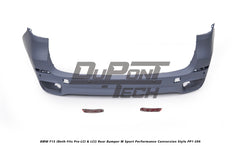 BMW X5 xDrive50i eDrive F15 (Both Fits Pre-LCI & LCI) 2014 2015 2016 2017 2018 with Aftermarket Parts - M Sport Performance Conversion Style Rear Bumper PP Polypropylene from DuPont Tech