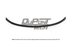 BMW X6 M50d F16 (Both Fits Pre-LCI & LCI) 2015 2016 2017 2018 2019 with Aftermarket Parts - M Sport Performance Conversion Style Rear Spoiler ABS from DuPont Tech