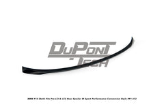 BMW X6 M50d F16 (Both Fits Pre-LCI & LCI) 2015 2016 2017 2018 2019 with Aftermarket Parts - M Sport Performance Conversion Style Rear Spoiler ABS from DuPont Tech