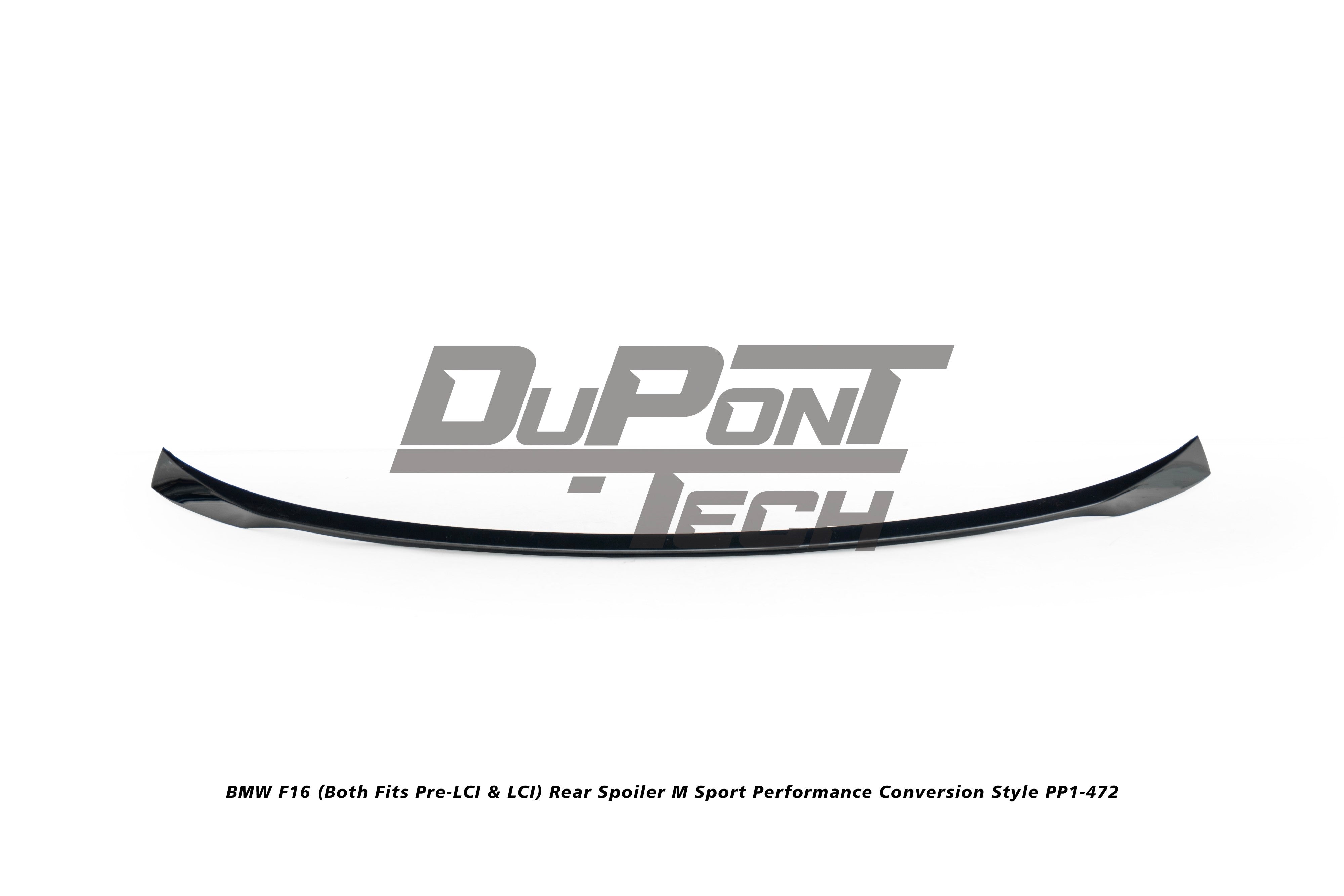 BMW X6 M50d F16 (Both Fits Pre-LCI & LCI) 2015 2016 2017 2018 2019 with Aftermarket Parts - M Sport Performance Conversion Style Rear Spoiler ABS from DuPont Tech