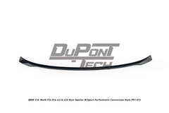 BMW X6 M50d F16 (Both Fits Pre-LCI & LCI) 2015 2016 2017 2018 2019 with Aftermarket Parts - M Sport Performance Conversion Style Rear Spoiler ABS from DuPont Tech