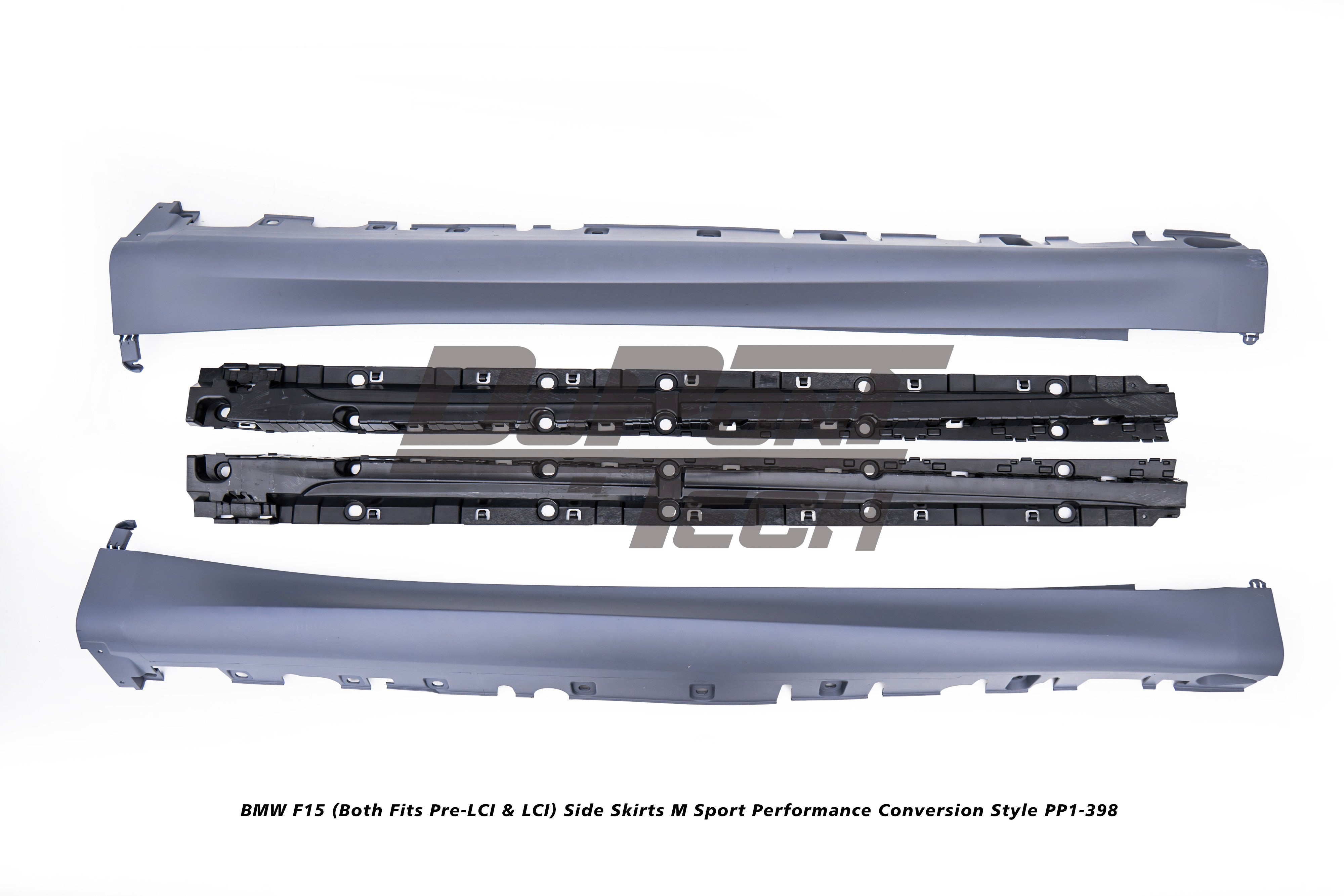 BMW X5 xDrive50i eDrive F15 (Both Fits Pre-LCI & LCI) 2014 2015 2016 2017 2018 with Aftermarket Parts - M Sport Performance Conversion Style Side Skirts PP Polypropylene from DuPont Tech