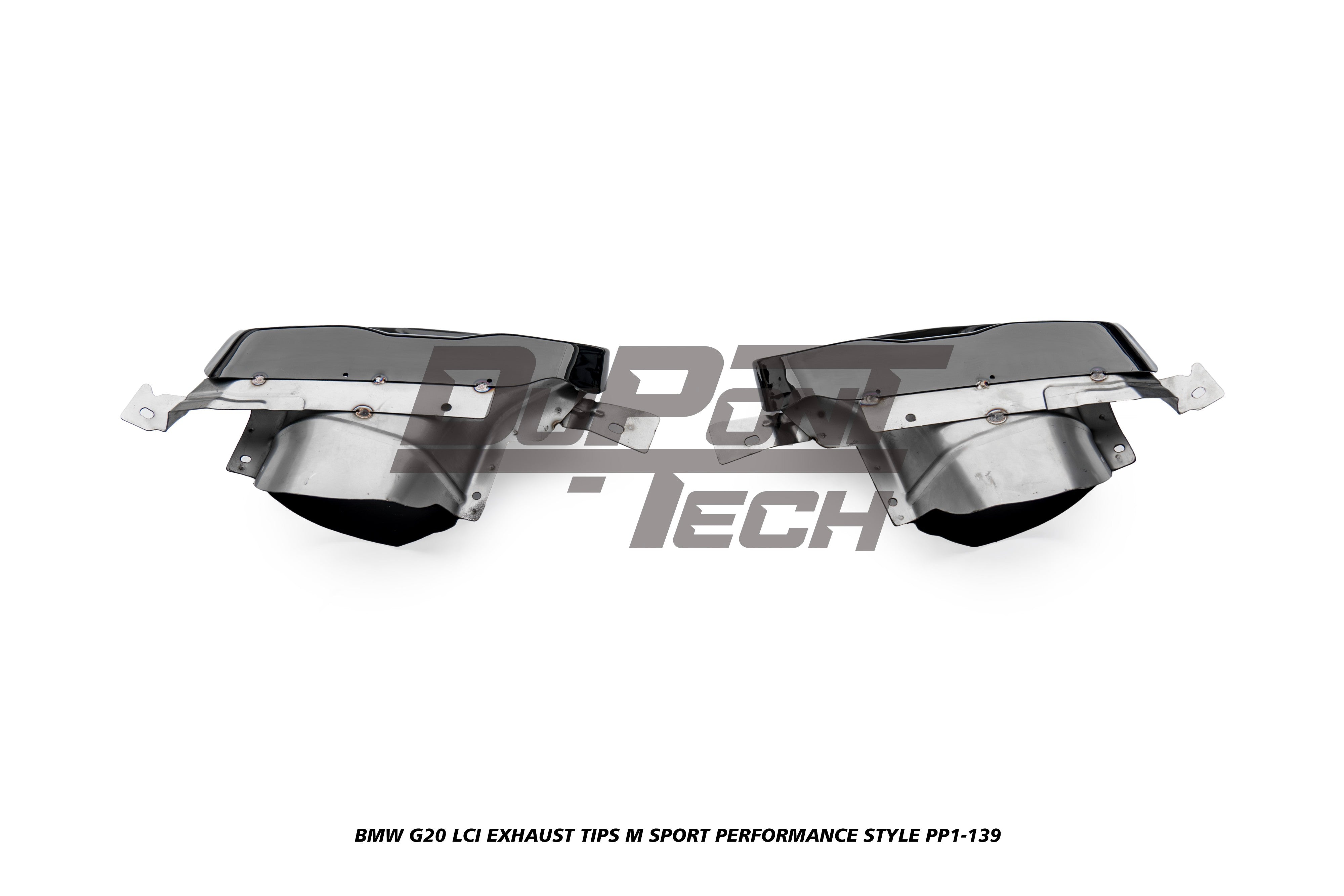 BMW 3 Series M340i 330i 320i G20 LCI 2023-ON with Aftermarket Parts - M Sport Performance Style Exhaust Tips Stainless Steel from DuPont Tech