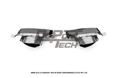 BMW 3 Series M340i 330i 320i G20 LCI 2023-ON with Aftermarket Parts - M Sport Performance Style Exhaust Tips Stainless Steel from DuPont Tech