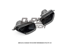 BMW 3 Series M340i 330i 320i G20 LCI 2023-ON with Aftermarket Parts - M Sport Performance Style Exhaust Tips Stainless Steel from DuPont Tech