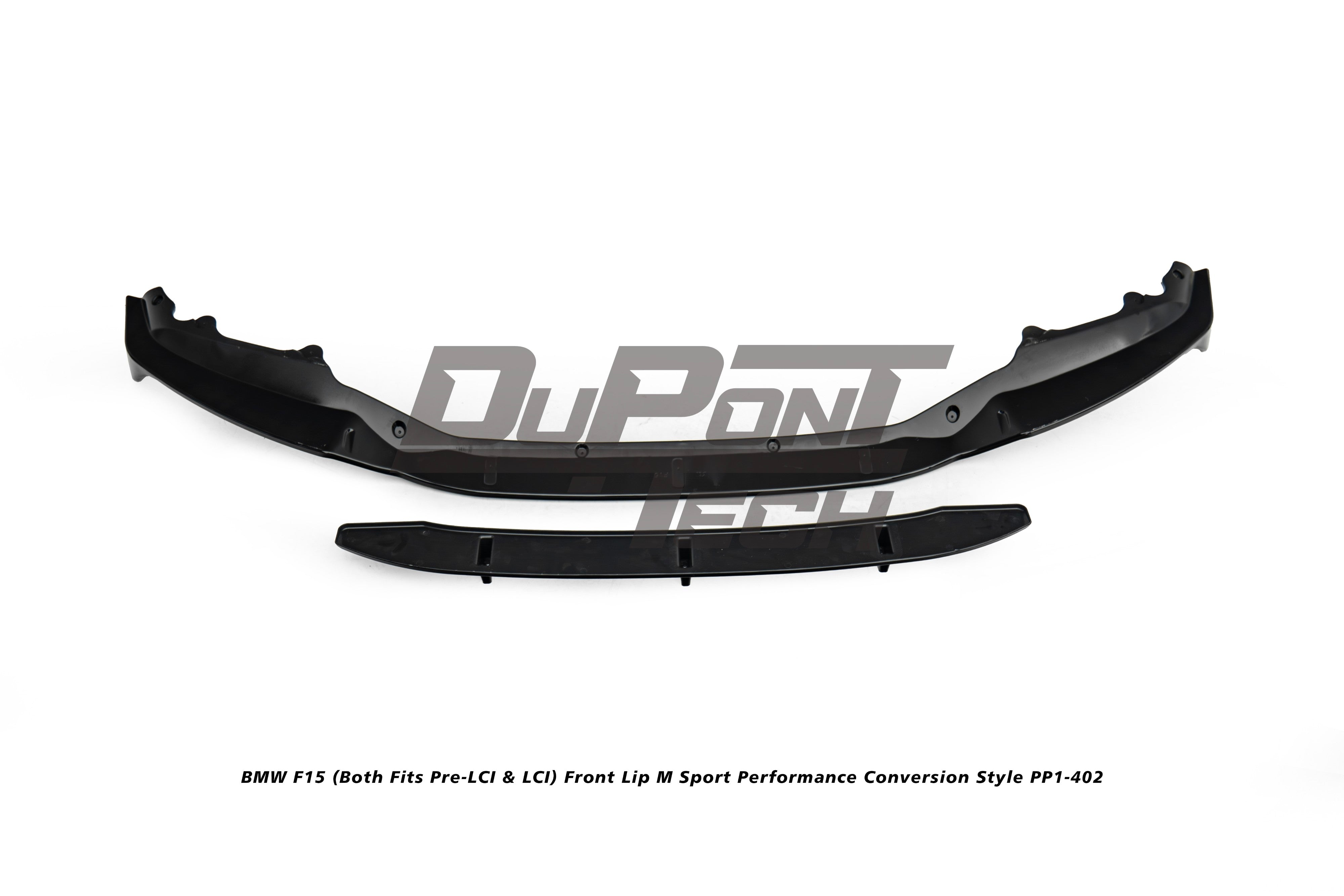 BMW X5 M50d xDrive50i (With M-Package Bumper, does not fit base model) F15 (Both Fits Pre-LCI & LCI) 2014 2015 2016 2017 2018 with Aftermarket Parts - M Sport Performance Conversion Style Front Lip ABS from DuPont Tech