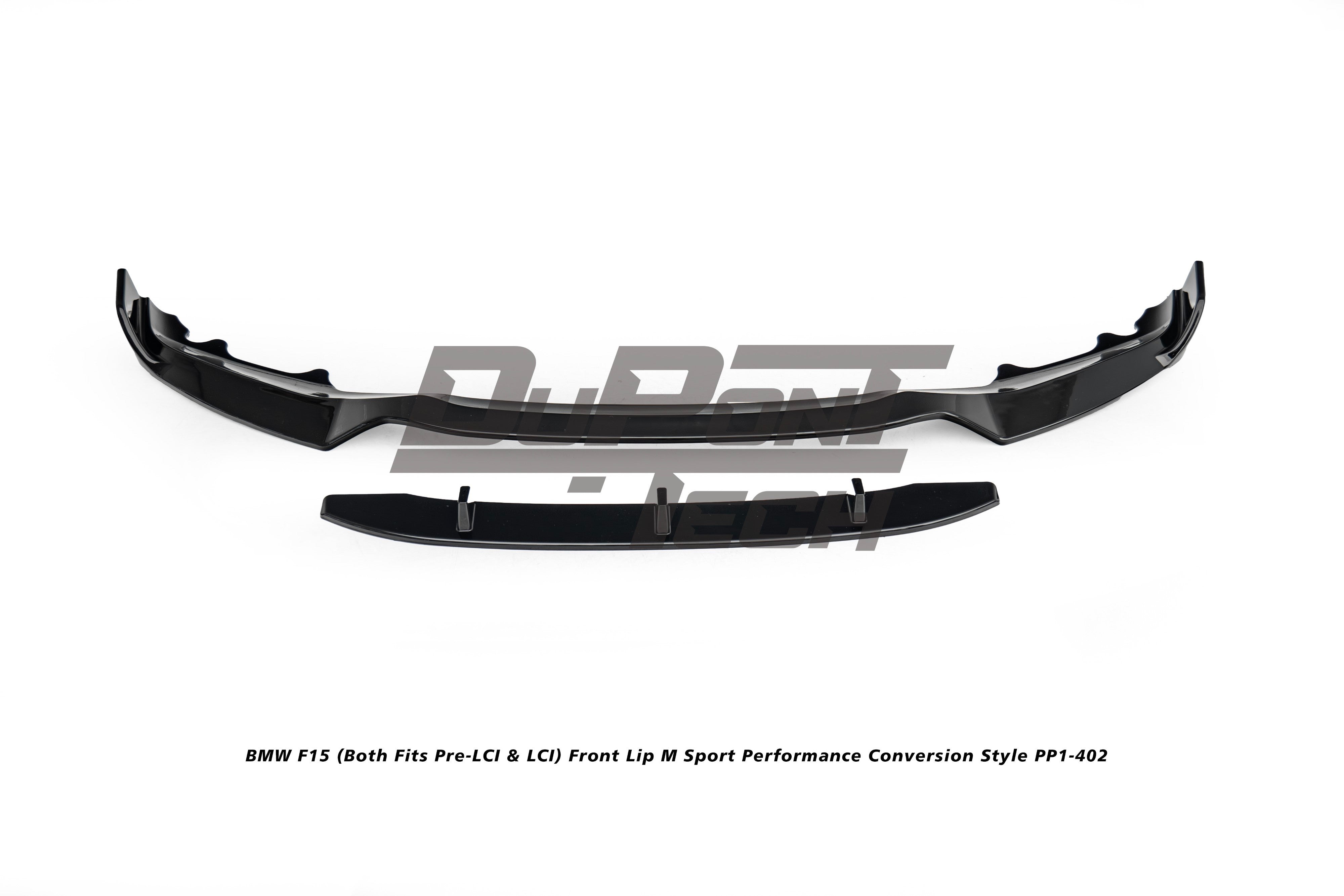 BMW X5 M50d xDrive50i (With M-Package Bumper, does not fit base model) F15 (Both Fits Pre-LCI & LCI) 2014 2015 2016 2017 2018 with Aftermarket Parts - M Sport Performance Conversion Style Front Lip ABS from DuPont Tech