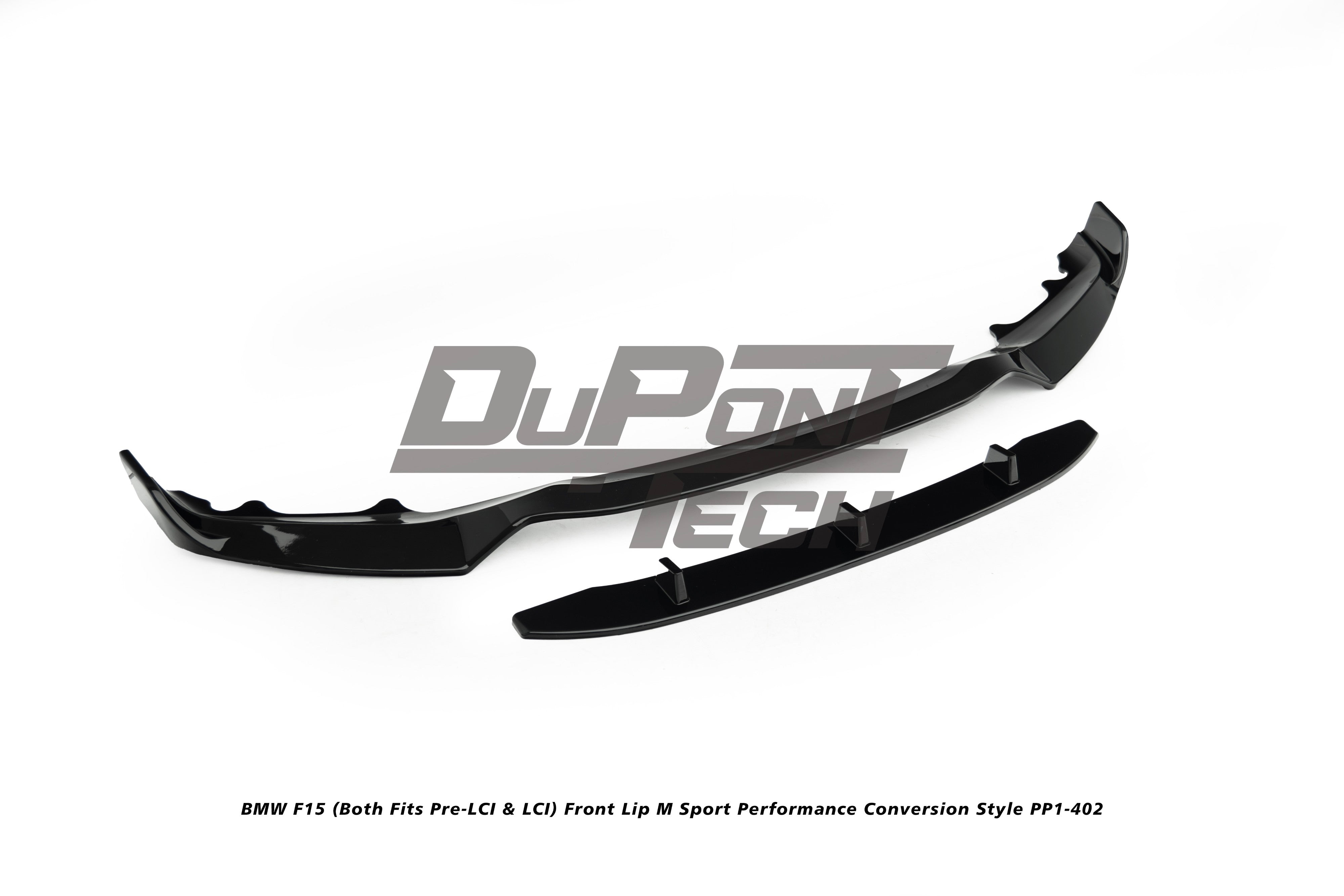 BMW X5 M50d xDrive50i (With M-Package Bumper, does not fit base model) F15 (Both Fits Pre-LCI & LCI) 2014 2015 2016 2017 2018 with Aftermarket Parts - M Sport Performance Conversion Style Front Lip ABS from DuPont Tech
