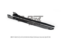 BMW X5 M50d xDrive50i eDrive (with M-package rocker panel) F15 (Both Fits Pre-LCI &  LCI) 2014 2015 2016 2017 2018 with Aftermarket Parts - M Sport Performance Conversion Style Side Skirts ABS from DuPont Tech
