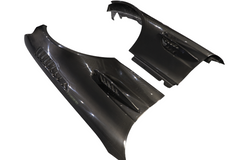 Mercedes Benz AMG GT GTS GTC GTR Pro C190 2016 2017 2018 2019 2020 2021 with Aftermarket Parts - Black Series Conversion Style Front Fenders Dry Pre-preg Carbon Fiber from DuPont Tech