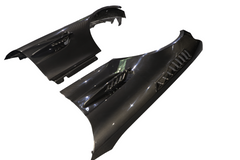 Mercedes Benz AMG GT GTS GTC GTR Pro C190 2016 2017 2018 2019 2020 2021 with Aftermarket Parts - Black Series Conversion Style Front Fenders Dry Pre-preg Carbon Fiber from DuPont Tech