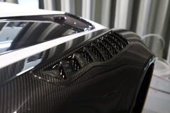 Mercedes Benz AMG GT GTS GTC GTR Pro C190 2016 2017 2018 2019 2020 2021 with Aftermarket Parts - Black Series Conversion Style Front Fenders Dry Pre-preg Carbon Fiber from DuPont Tech