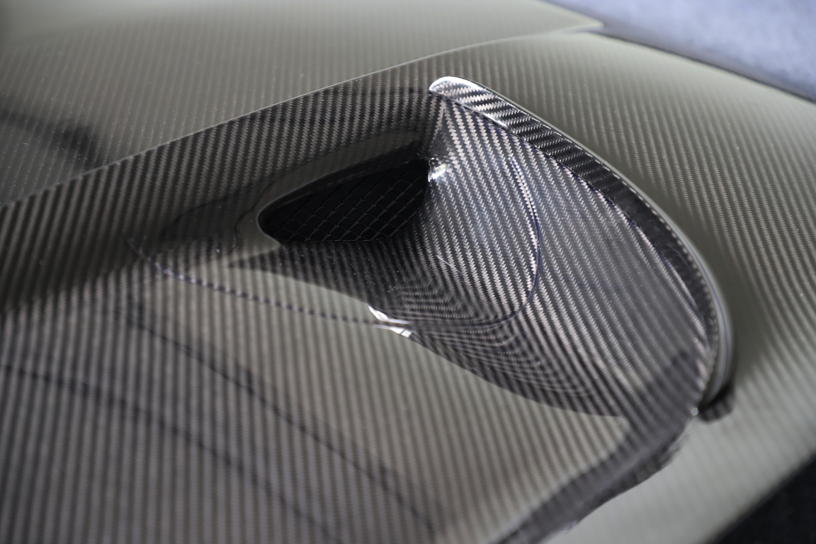 Mercedes Benz AMG GT GTS GTC GTR Pro C190 2016 2017 2018 2019 2020 2021 with Aftermarket Parts - Black Series Conversion Style Hood PP Polypropylene / Dry Pre-preg Carbon Fiber from DuPont Tech