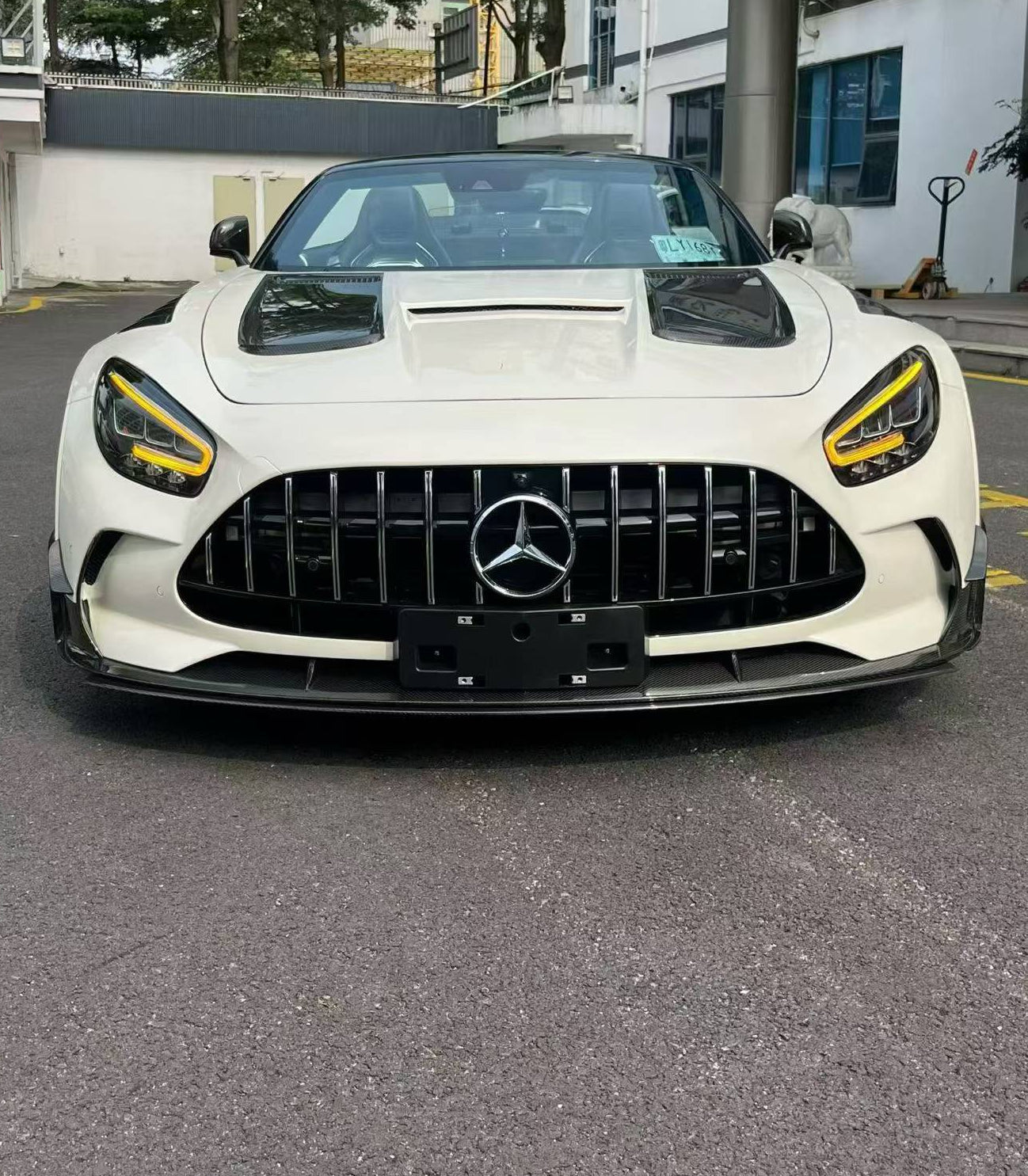 Mercedes Benz AMG GT GTS C190 2016 2017 2018 2019 2020 2021 with Aftermarket Parts - Black Series Conversion Style Full Body Kit Polypropylene / Dry Pre-preg Carbon Fiber from DuPont Tech