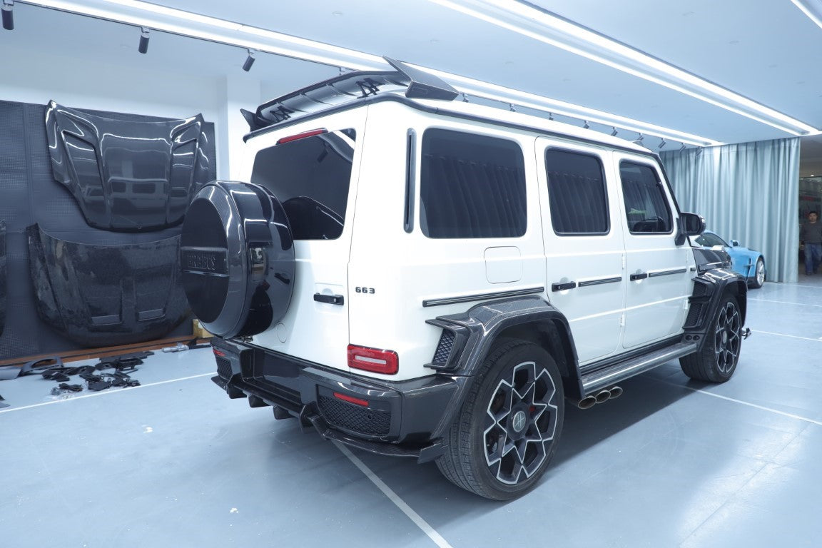Mercedes Benz G-Class G63 AMG G550 W463A W464 2019 2020 2021 2022 2023 2024 with Aftermarket Parts - BRBS B800 Style B900 Upgrade Package Dry Pre-preg Carbon Fiber from DuPont Tech