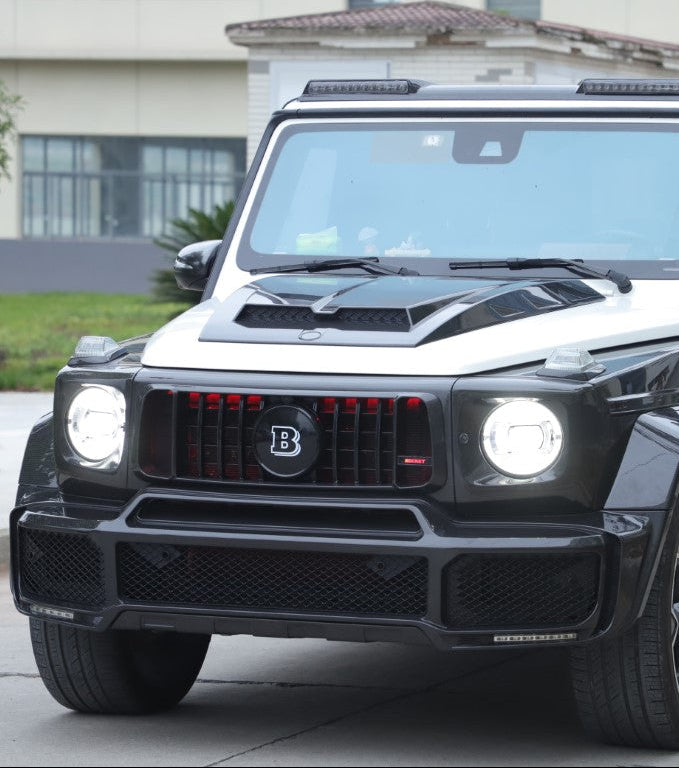 Mercedes Benz G-Class G63 AMG G550 W463A W464 2019 2020 2021 2022 2023 2024 with Aftermarket Parts - BRBS B800 Style Front Bumper Dry Pre-preg Carbon Fiber from DuPont Tech