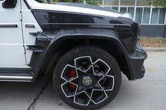 Mercedes Benz G-Class G63 AMG G550 W463A W464 2019 2020 2021 2022 2023 2024 with Aftermarket Parts - BRBS B800 Style Fender Flare Vents Trims Dry Pre-preg Carbon Fiber from DuPont Tech