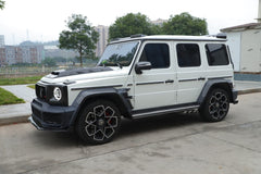 DuPont Tech BRBS B900 Style Front Lip for Mercedes Benz G-Class G63 AMG G550 W463A W464 2019-2024 Dry Pre-preg Carbon Fiber