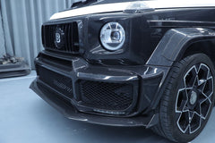 Mercedes Benz G-Class G63 AMG G550 W463A W464 2019 2020 2021 2022 2023 2024 with Aftermarket Parts - BRBS B900 Style Front Lip Dry Pre-preg Carbon Fiber from DuPont Tech
