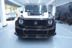 Mercedes Benz G-Class G63 AMG G550 W463A W464 2019 2020 2021 2022 2023 2024 with Aftermarket Parts - BRBS B800 Style Hood Bonnet Dry Pre-preg Carbon Fiber from DuPont Tech